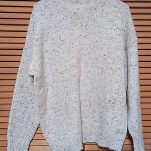 Blu Pepper Cream Speckled Sweater